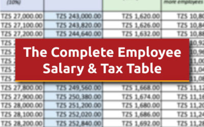 Tanzania Employee Salary & Tax Calculations